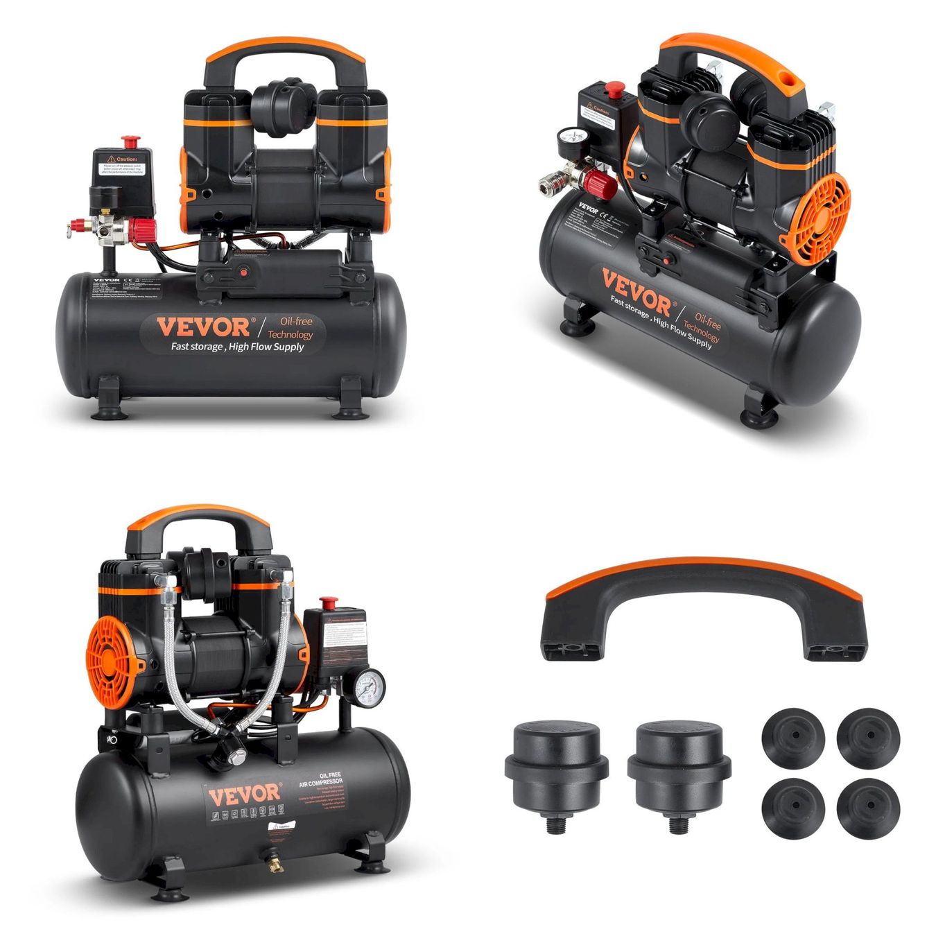 Compressori: VEVOR 2-900F8 Flüsterkompressor 8bar 8L – Nuovo e nell'imballaggio originale da Bottighofen venduto da zaap 8