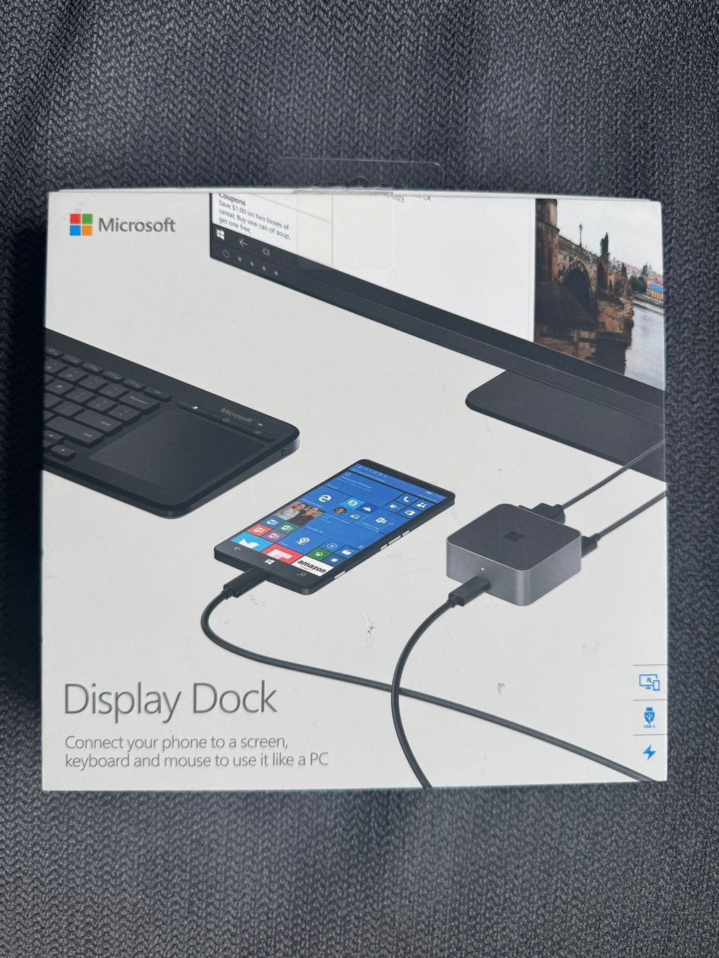 Microsoft Dockingstation: Microsoft Display Dock – Gebraucht aus Zug von dgr_8stf