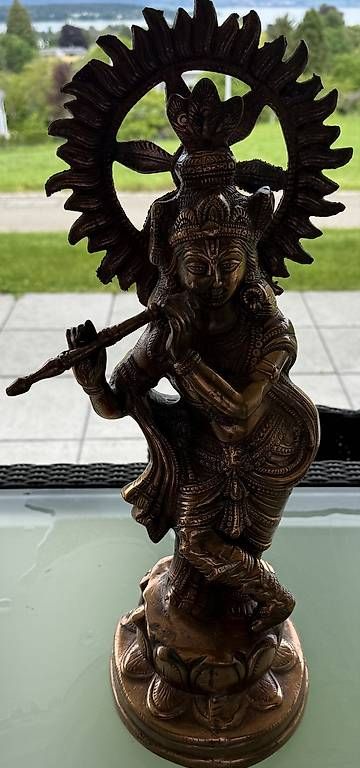 Skulpturen & Statuen: Asiatische/Indische Kupfer Gottheit – Gebraucht aus kreuzlingen von hel_v9zj