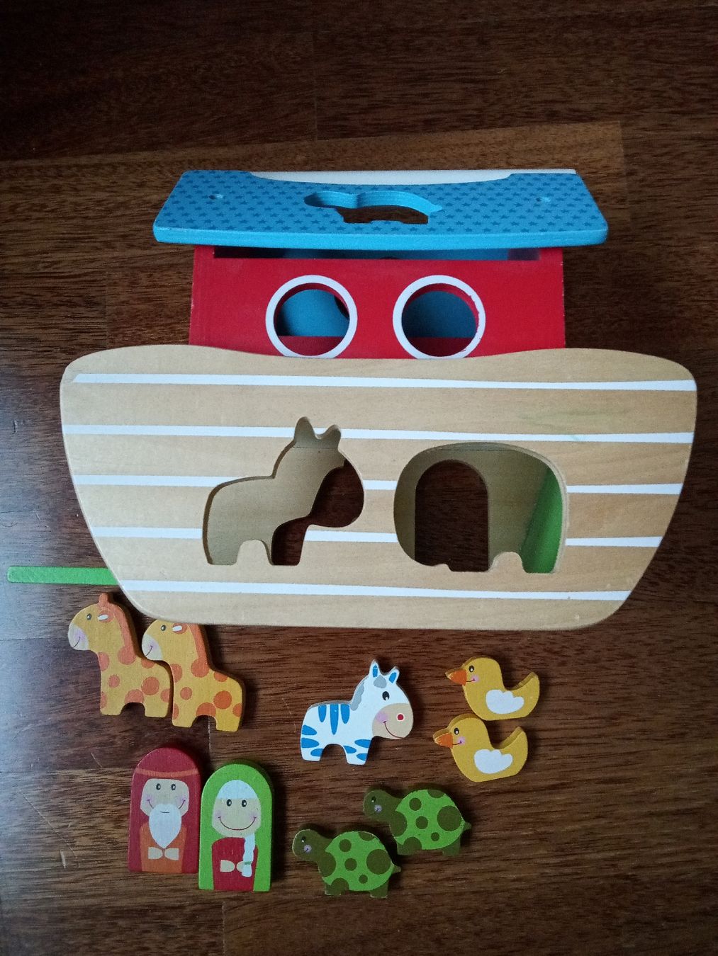 Giocattoli: Holz Arche Noah mit Tierfiguren – Usato da Büren SO venduto da swelch 2