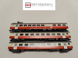 Trix 3x Schnellzugwagen Swiss Express SBB Spur N DC ohne OVP