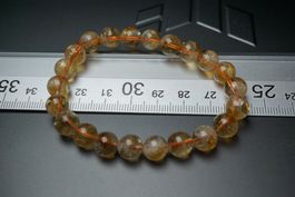 Citrin 8mm  Kugel Armband     Topstone