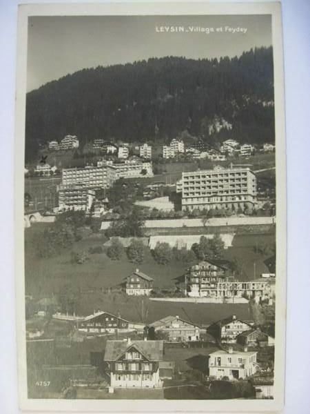 Cartoline postali: AK  Leysin - Village et Feydey – Usato da Gundetswil venduto da Egro01