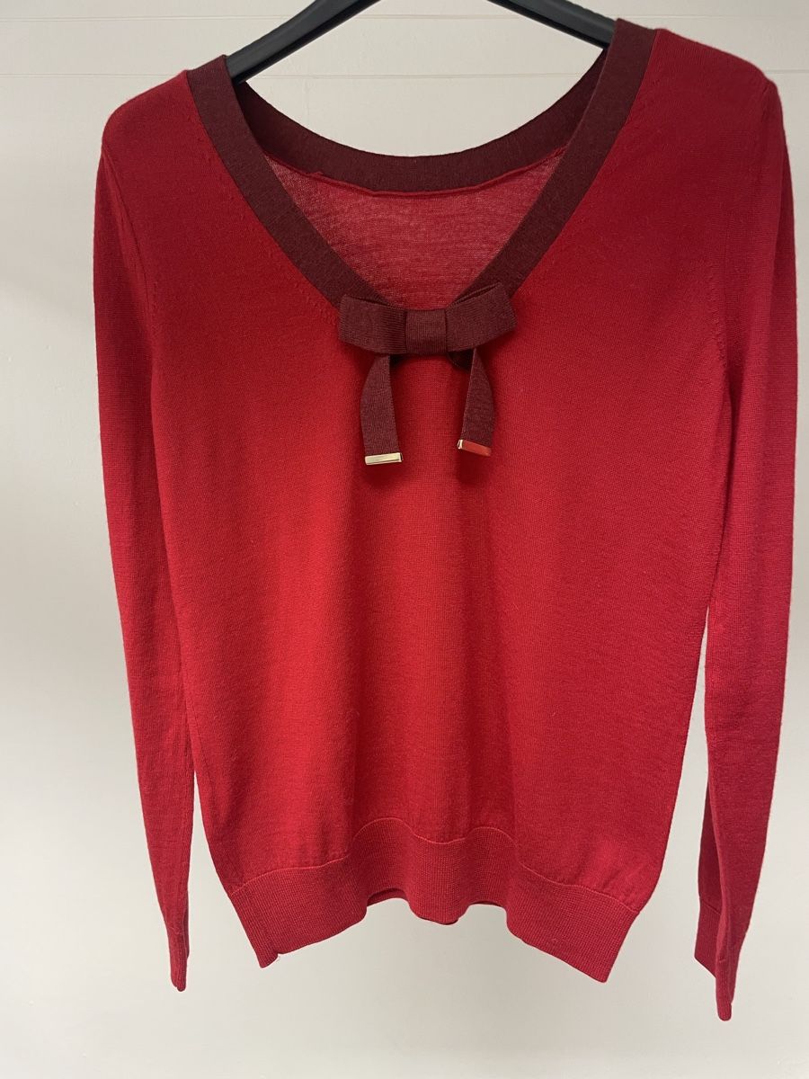 Maglioni & Felpe: Roter Damenpullover mit Schleife, Gr. S – Nuovo (secondo la descrizione) da Basel venduto da frf