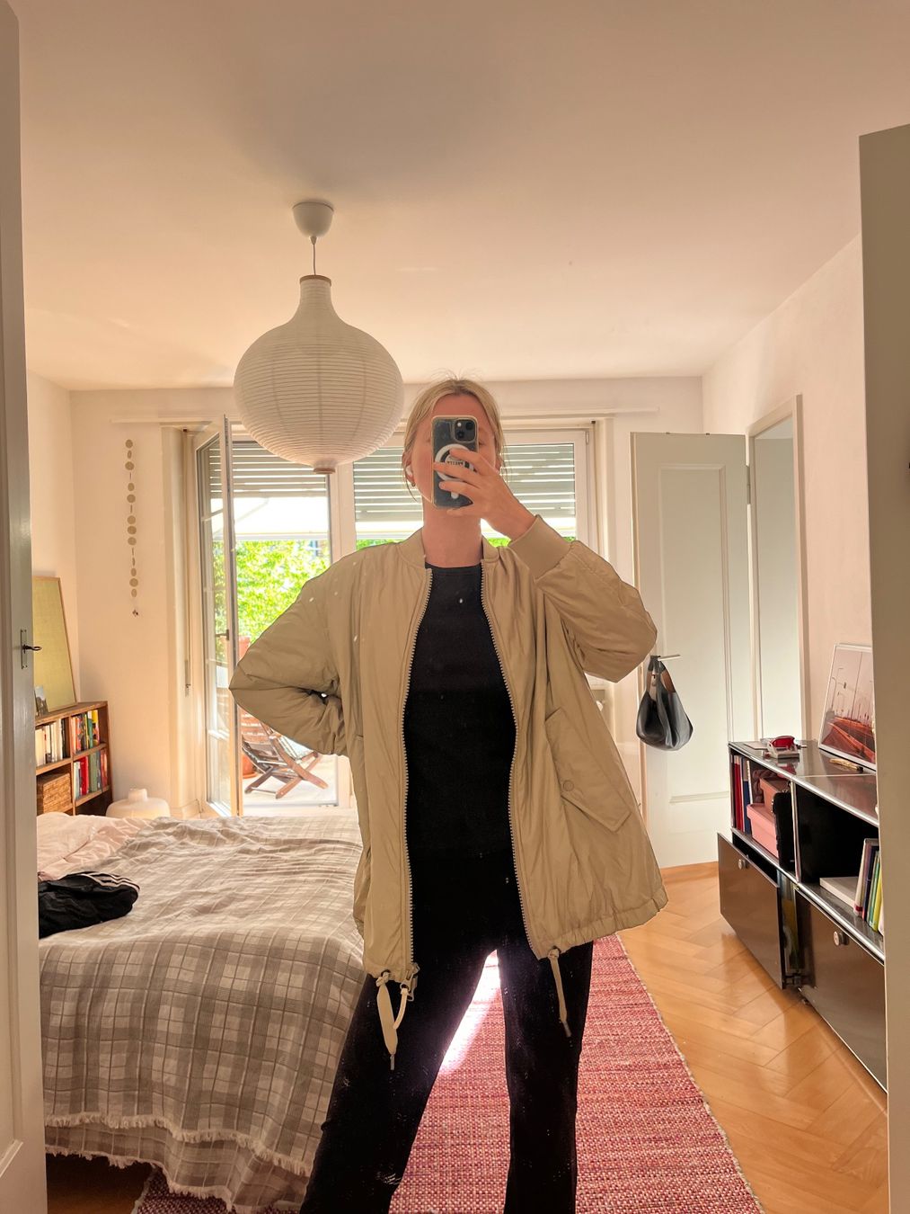 Woolrich Giacche: Woolrich Bomberjacke Beige Gr. S Oversized – Usato da Bern venduto da Camski 1