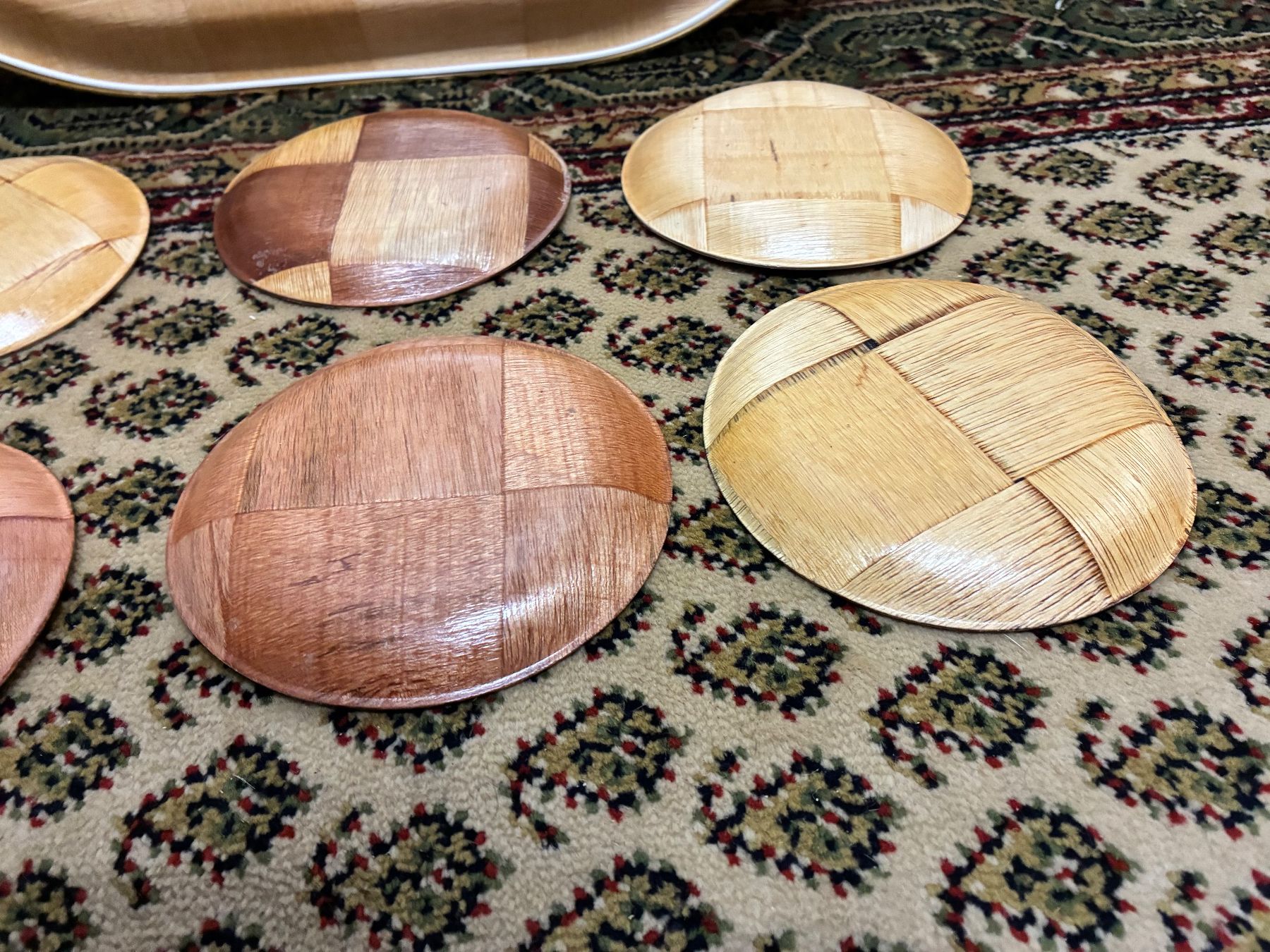 Piatti di portata: Serviertablett mit Untersätzen Vintage – Usato da Horw venduto da adler65 7