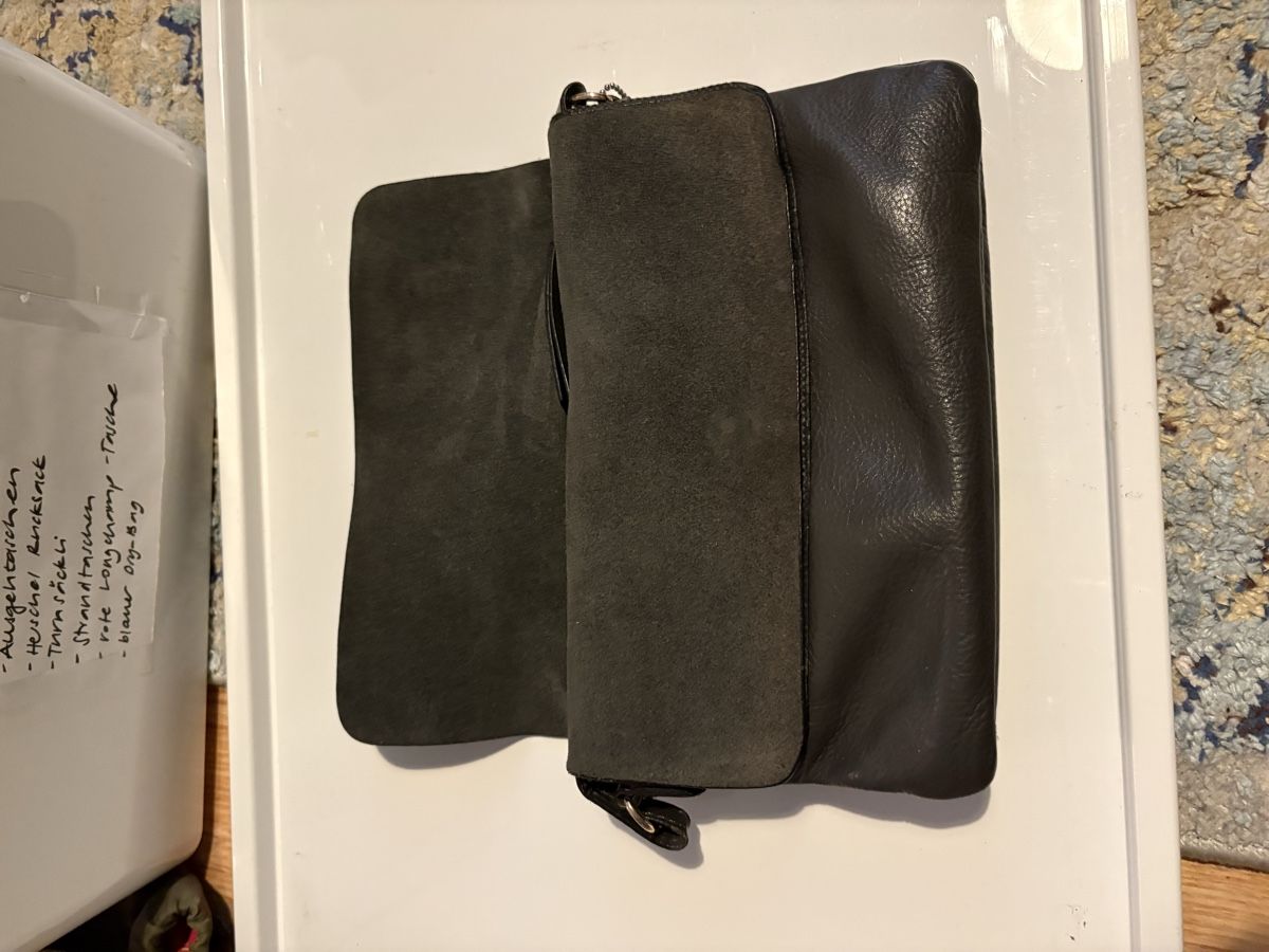 Borse: Graue Ledertasche, Crossbody – Usato da Zürich venduto da AllySam 1