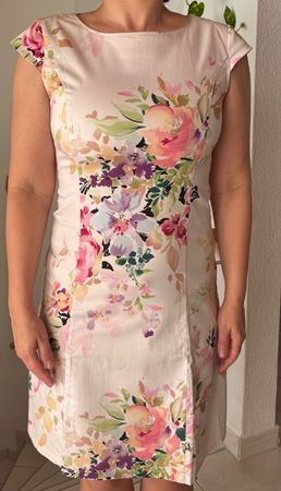 Sommerkleid BLUMEN, Gr. M, Baumwolle/Elasthan, BRIEF