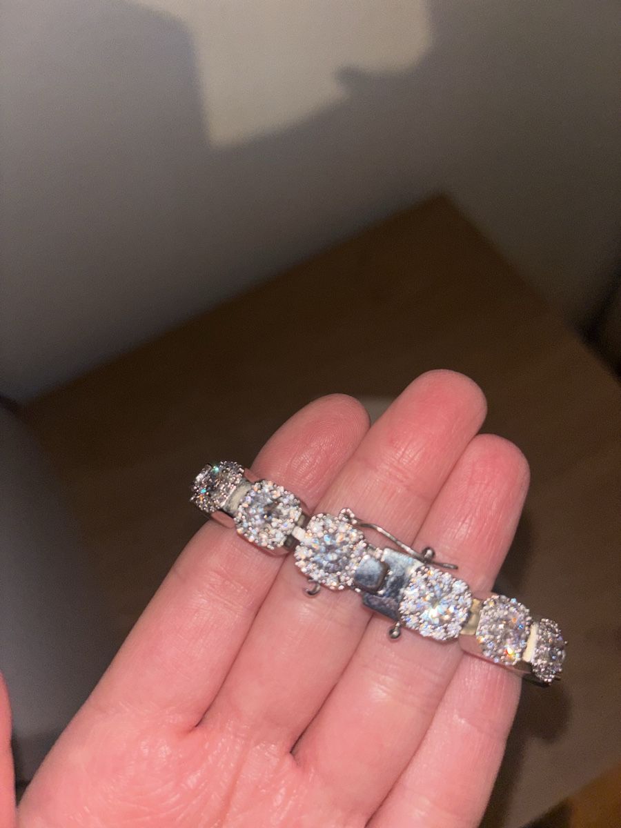 Bracciali & Braccialetti: Bracelet Argent Plaqué Or Blanc Neuf – Nuovo e nell'imballaggio originale da Chêne-Bougeries venduto da sor_9rzp 6