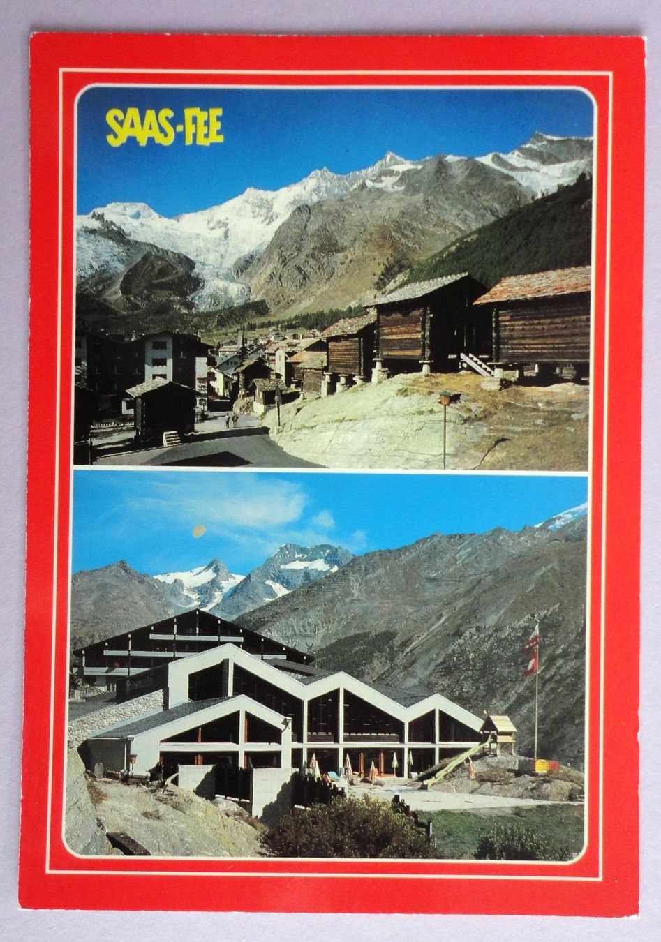 Cartoline postali: Saas Fee 1790 m – Usato da Fétigny venduto da Billy2miny