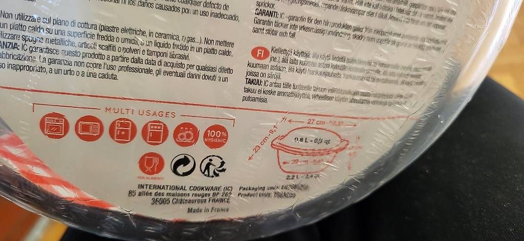 Töpfe: Kasserolle / Bräter aus Glas mit Deckel - neu verpackt – Gebraucht aus Duggingen von lot-of-fun 1