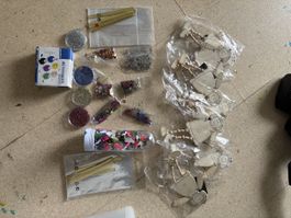 Bastelset Glitzer & Sterne für Weihnachtsdeko, neu/unbenutzt
