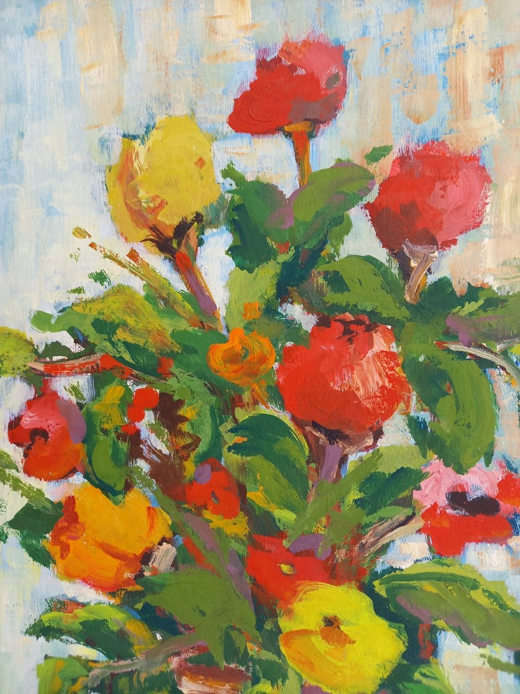 Dipinti: beau bouquet de fleurs signé ILIC. M. 85 – Usato da Lausanne venduto da leneko 2