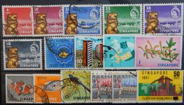 Singapore Malaya British Lot mit alten Werten III