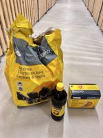 Sommer-Set Giardino: Holzkohle, Anzuender & Wolle