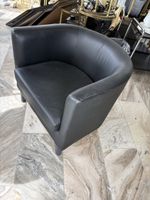 Clubsessel Kunstleder schwarz gebraucht guter Zustand