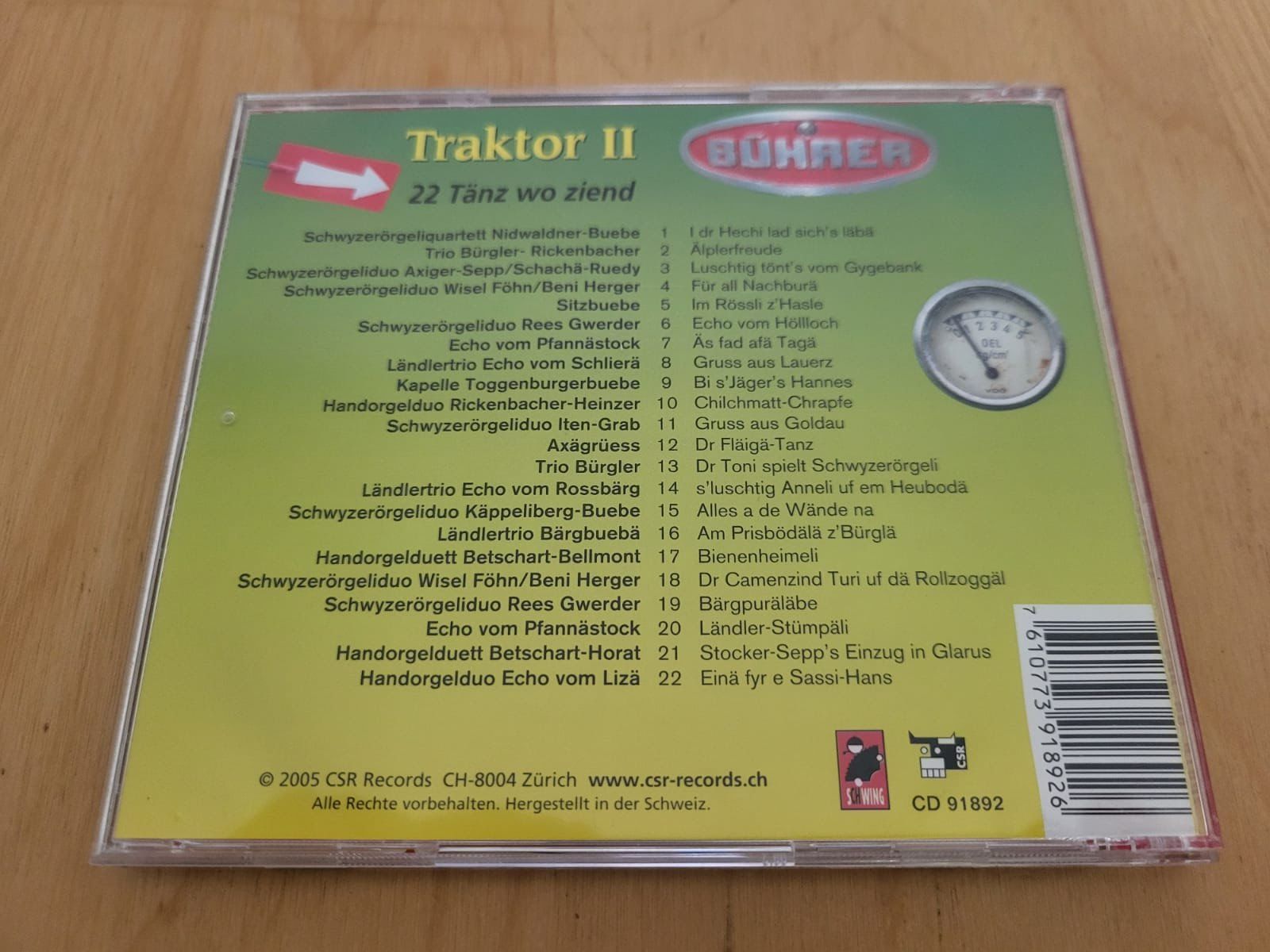 CDs: CD Traktor II "22 Tänze wo ziend" – Gebraucht aus Urnäsch von Rteppich 1