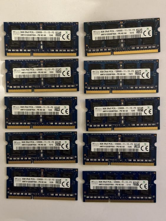 8 GB (2x 4 GB) Così-dimm DDR3-1600 Per Panasonic Toughbook CF-52 MK4 - Foto 6