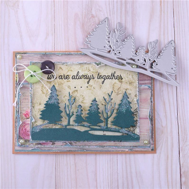 Schablonen: WALD BÄUME STANZSCHABLONE – Neu und originalverpackt aus Affoltern am Albis von scrapbooking 1