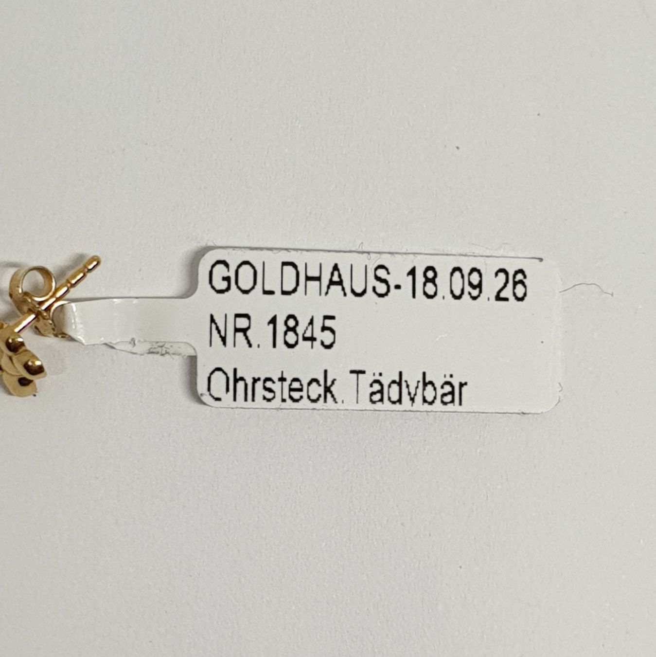 Orecchini pendenti & Orecchini a lobo: Echt 18K Gold - Teddy Ohrstecker – Usato da Luzern venduto da luzerngoldhaus 3