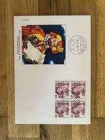 Schweiz FDC Dauermarken 1978, Viererblock Helvetia