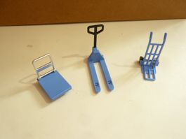 SPUR G SET PALLETTROLI SACKKARE UND ROLLWÄGELI IN BLAU