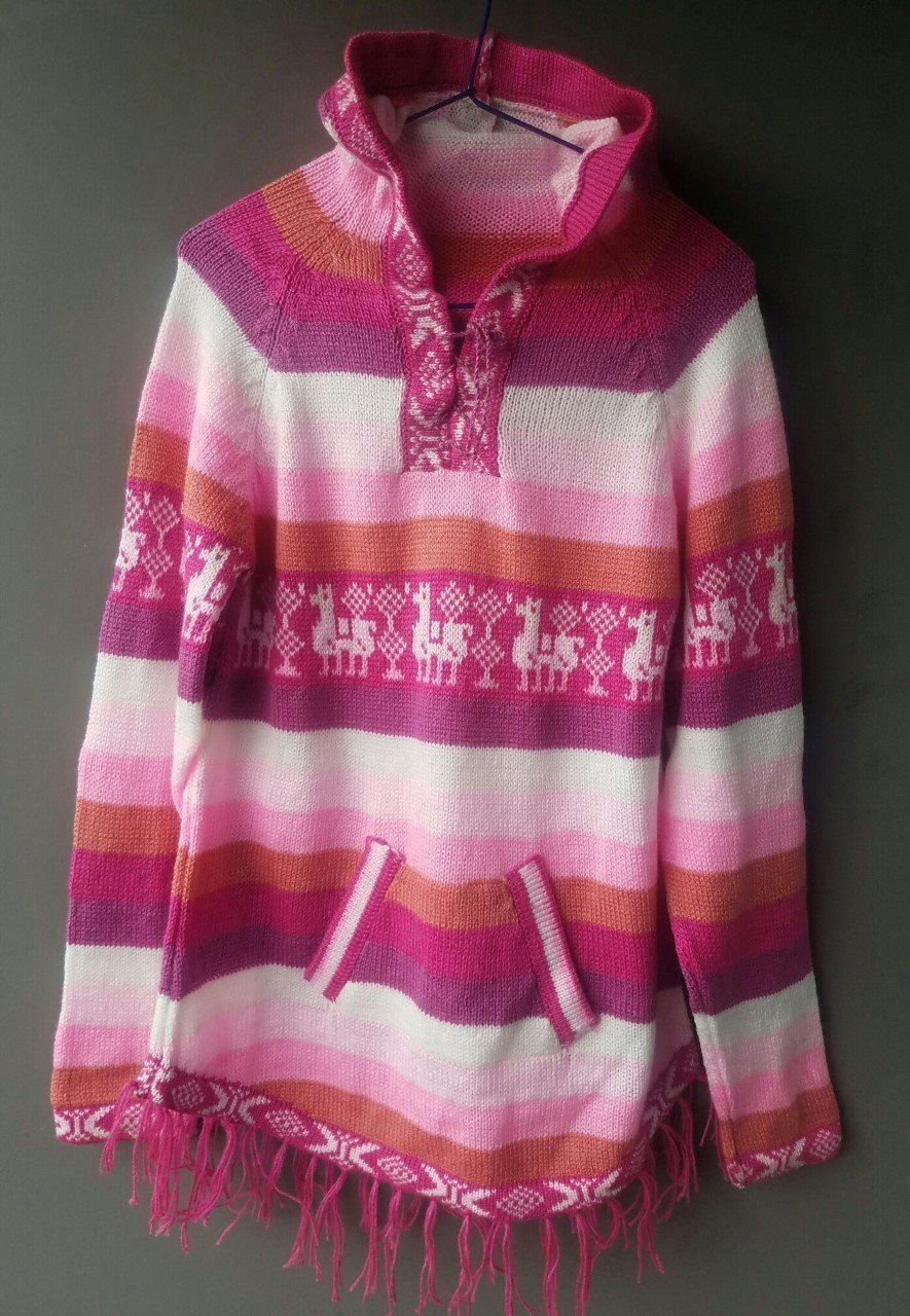 Giacche: Alpaca Poncho Strickjacke Pulli Gr.38-40, Neu!! – Nuovo (secondo la descrizione) da Lima- Peru venduto da Alpaka-Haus