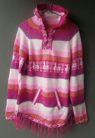 Alpaca Poncho Strickjacke Pulli Gr.38-40, Neu!!