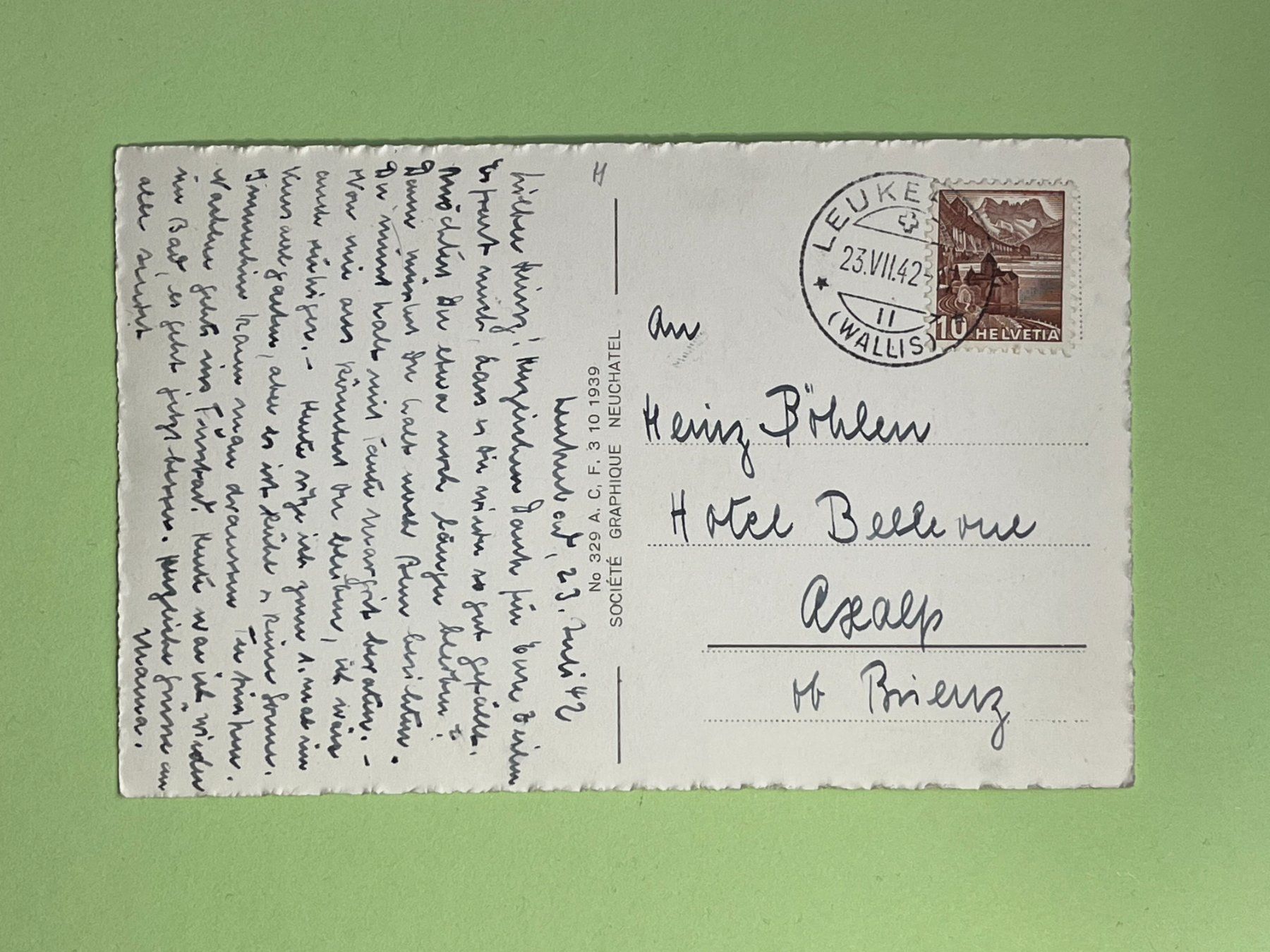 Cartoline postali: Leukerbad – Usato da Steg VS venduto da _vinci_ 1