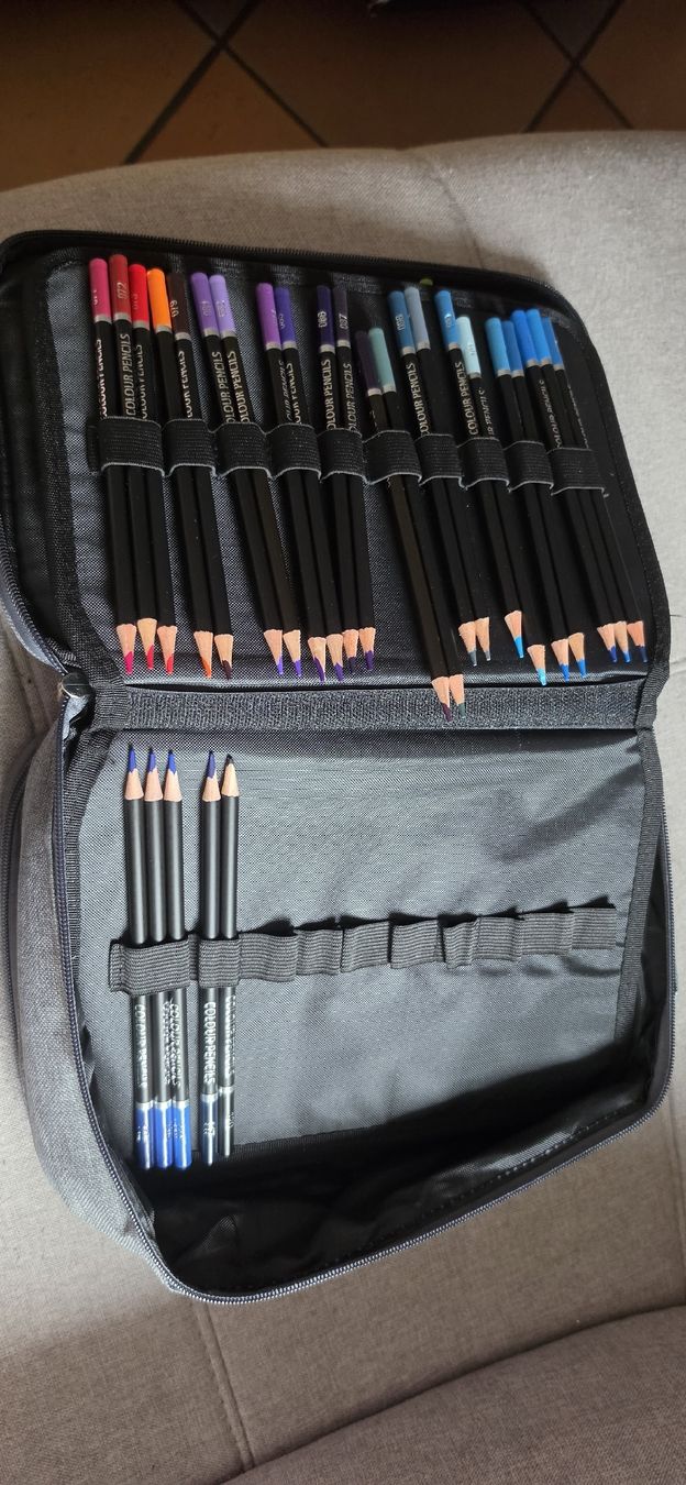 Matite, matite colorate & gessi: Superbe trousse de crayons de couleur – Nuovo (secondo la descrizione) da Reconvilier venduto da mulan22 1