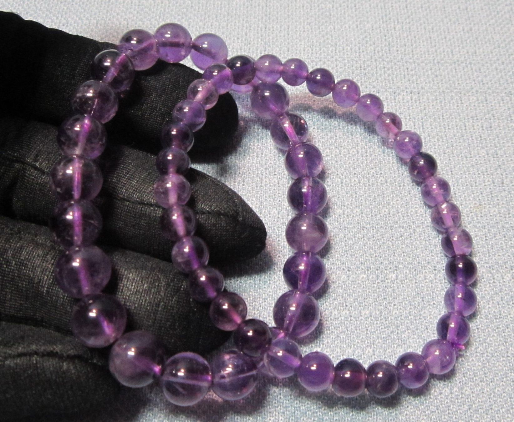 Bracciali & Braccialetti: Edelstein Armbänder: natürlicher Amethyst – Nuovo e nell'imballaggio originale da Laax GR venduto da krippenfiguren-laax 2