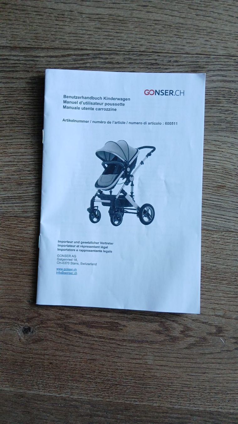 Gonser Carrozzine: Kinderwagen – Nuovo e nell'imballaggio originale da Volketswil venduto da Helpme