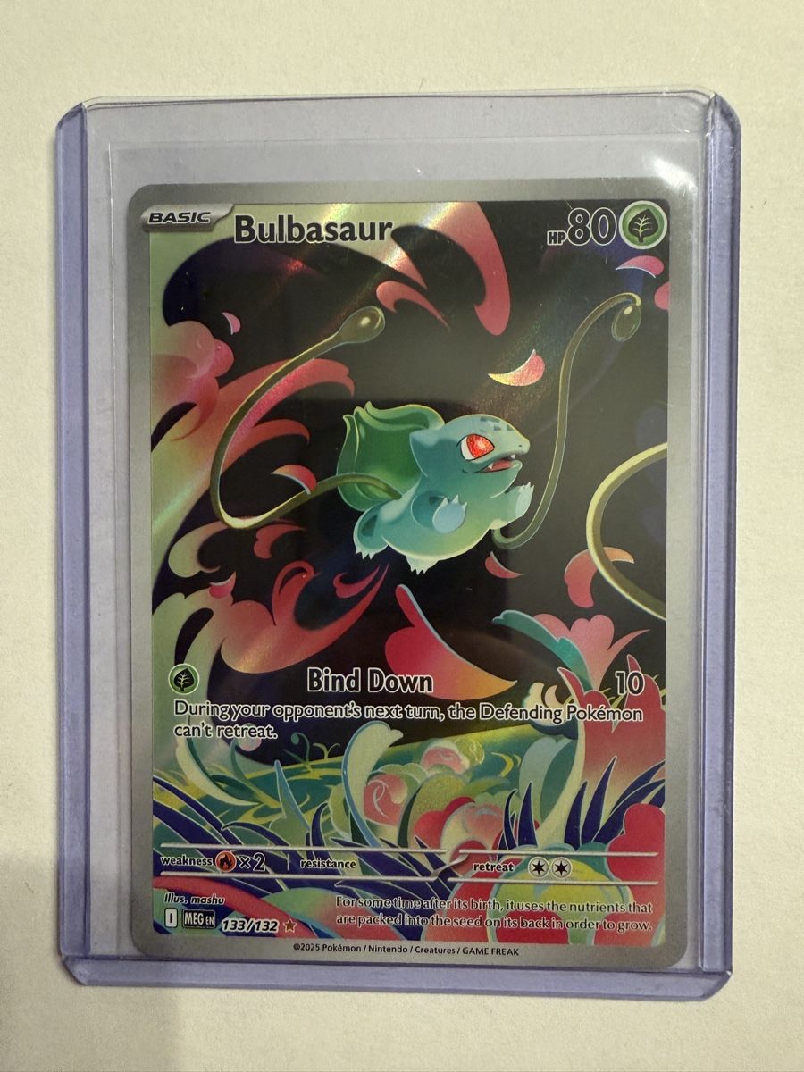 Pokémon Sammelbilder & Trading cards:     Bulbasaur 133/132 Illustration Rare MEGA Evolution EN – Neu (gemäss Beschreibung) aus Cham von genti147