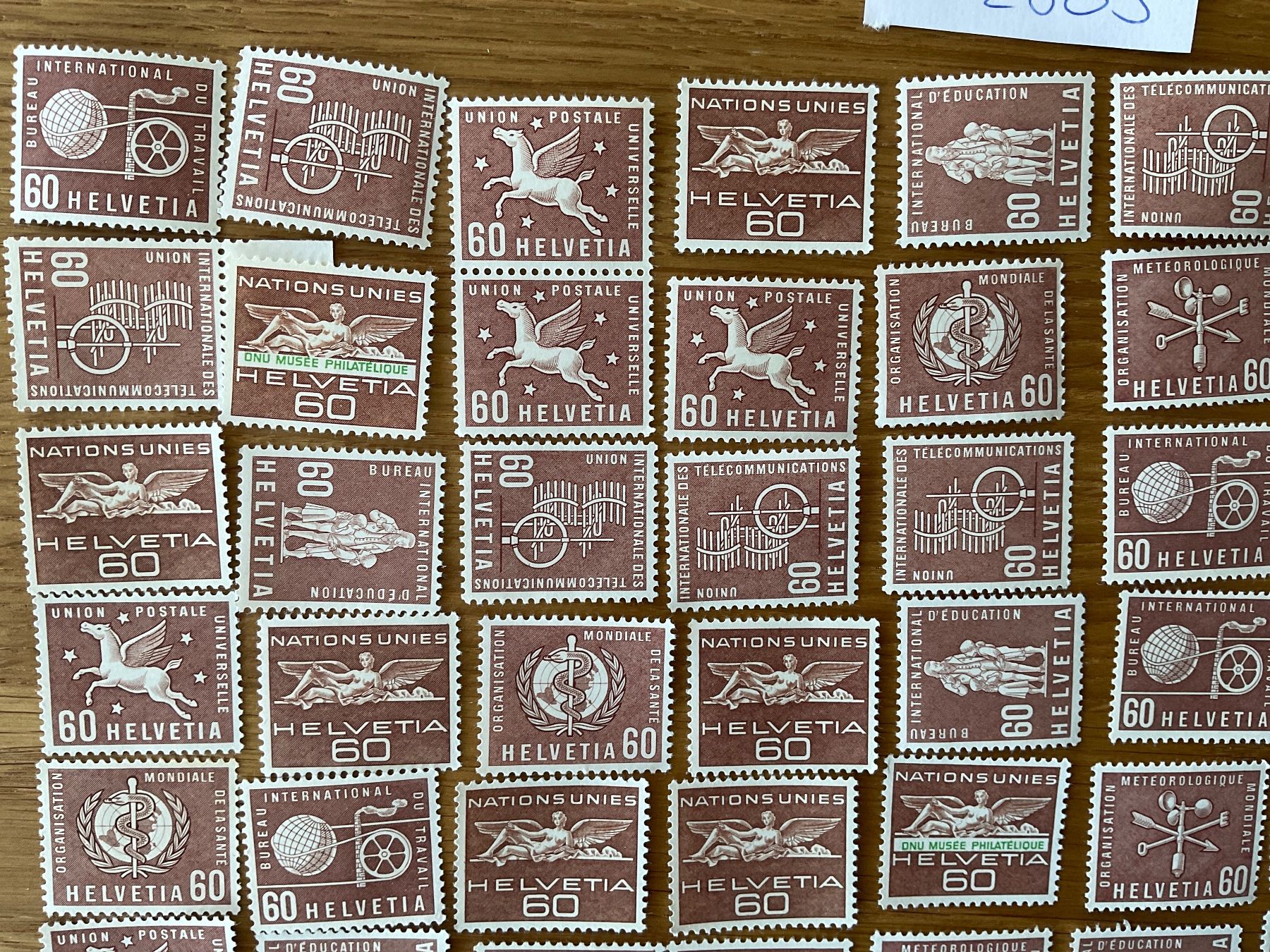 Tutti i francobolli: 60Fr Ämter Frankaturware ungestempelt postfrisch Sammlung – Nuovo (secondo la descrizione) da Wil SG venduto da Chefsugus 1
