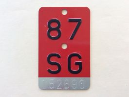 Velonummer SG 87