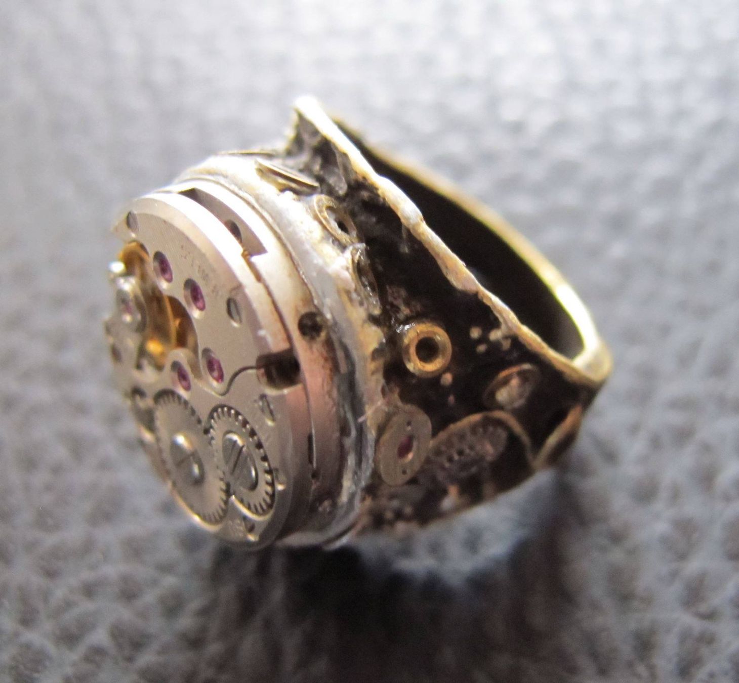 Sonstiger Schmuck: Uhrknall`s handmade Steampunk Fingerring – Neu (gemäss Beschreibung) aus Schwanden GL von UHRKNALL