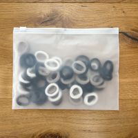 50 Haargummis Set, viele verschiedene Farben Neu!