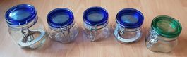 5 EINMACHGLÄSER / FIDO / VORRATSGLAS (NEUWERTIG)