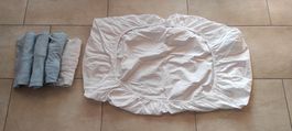 Fixleintücher 40x70 cm für Babybett 5 Stück