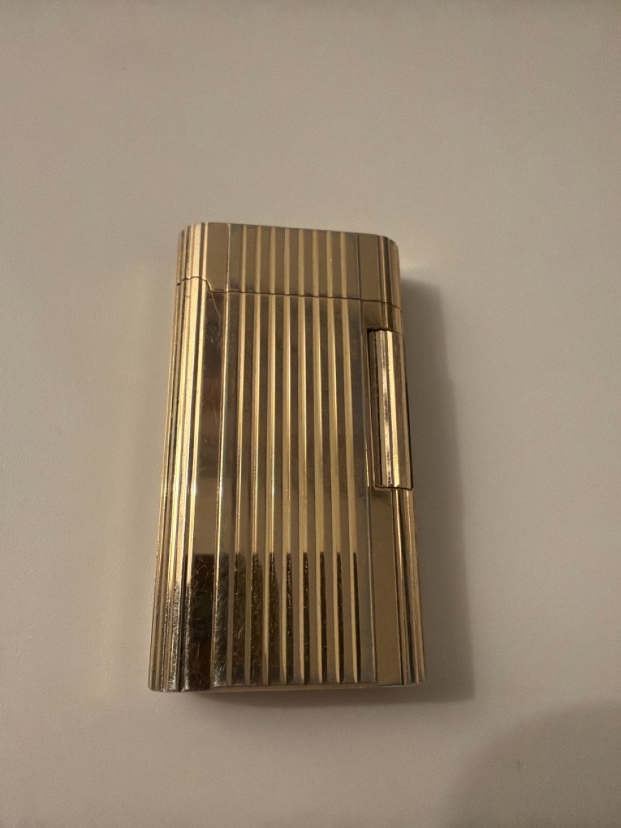 Zippo Feuerzeuge: Briquet Zippo doré à rayures, vintage – Gebraucht aus Lausanne von Pascal9999 1
