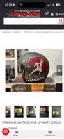 Premier Vintage Jet Helm Pin Up Matt Grün M Unikat
