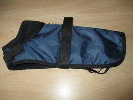 WARMER HUNDE REGENMANTEL BLAU GR.35CM FABRIKNEU