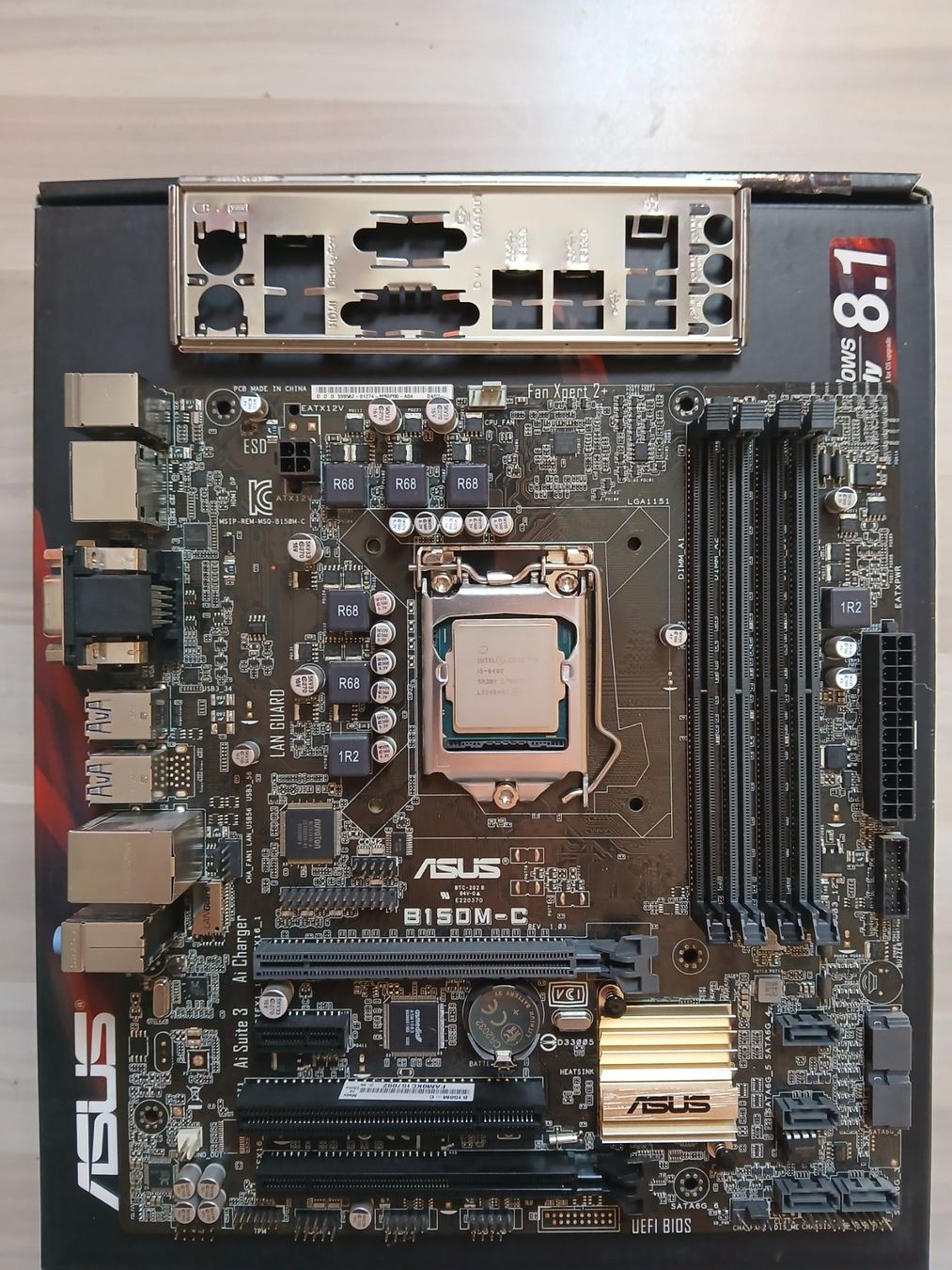 Asus Schede madri: ASUS B150M-C Mainboard + i5-6400 CPU + I/O Blende – Usato da Reinach AG venduto da gra_dvs5 5