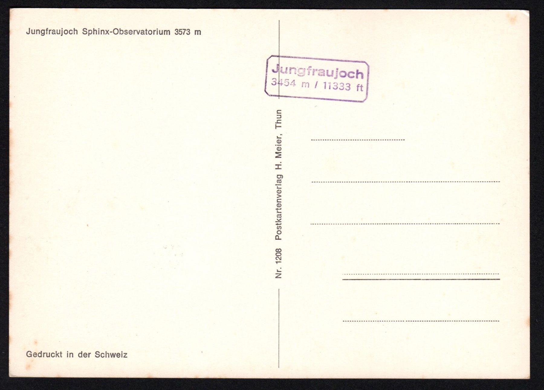 Alle Briefmarken: MK Farben der CH - Schneeweiss, Jungfraujoch mit Sphinx-Obs. – Neu (gemäss Beschreibung) aus Dottikon von haeusibuh5 1