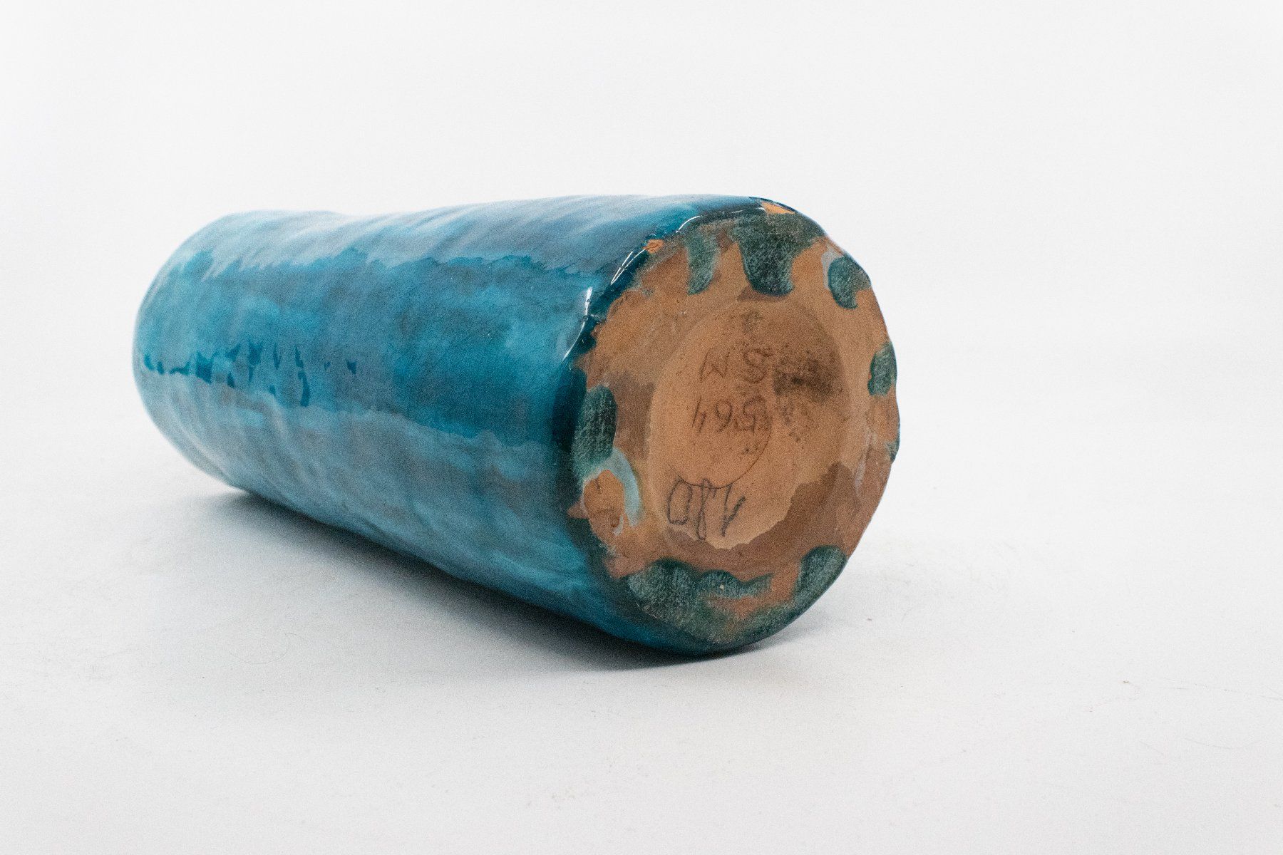 Vasen & Gefässe: Blaue Vase aus Keramik / ca. 22 cm – Gebraucht aus Zürich von ZuercherBrockenhaus 5