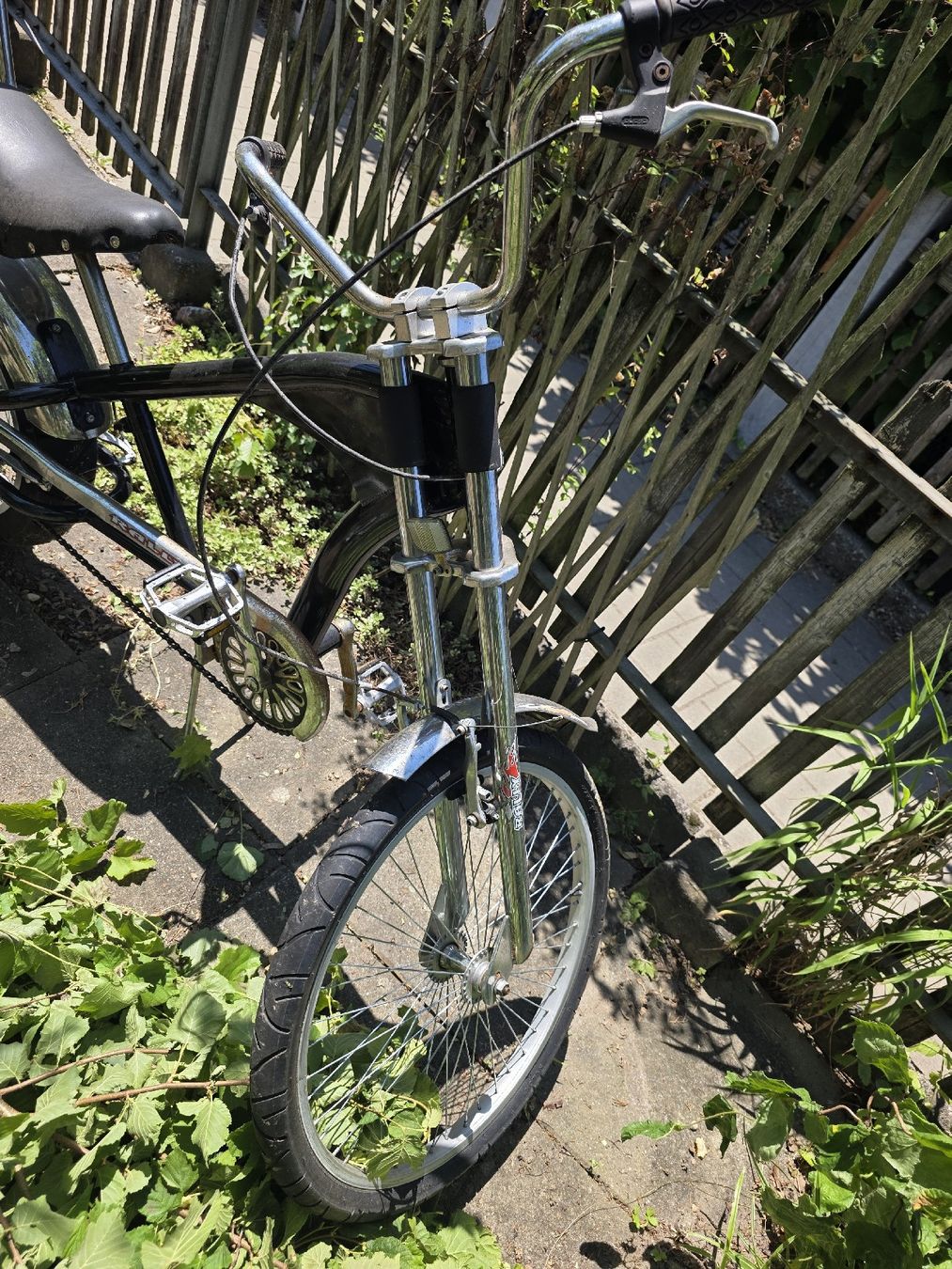 Biciclette: Chopper Fahrrad schwarz Chrom – Usato da Basel venduto da OctoNet 1