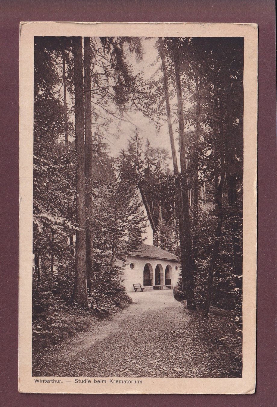 Cartes postales: WINTERTHUR - Krematorium - 1922 – D'occasion à Pully par nicecards