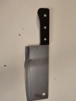 Fleischmesser Edelstahl schwarzer Griff guter Zustand