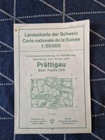 historische Landeskarte Prättigau 1:50'000 Blatt 248 (1967)