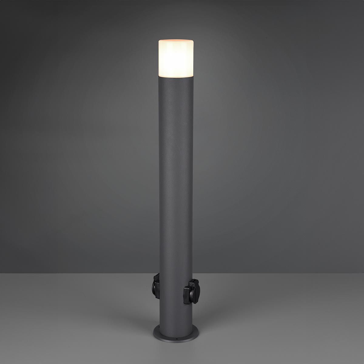 Lampade: Aussen Stehleuchte, Steckdose, Anthrazit – Nuovo (secondo la descrizione) da Kreuzlingen venduto da Smart-Light